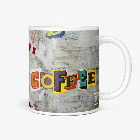 Be inspired by our "God Save My Coffee" Coffee Mug. Featuring a 11oz size with the handle on the right. 