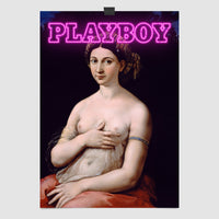 Neon La Fornarina Art Print