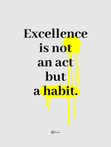 Excellence Is Not An Act But A Habit