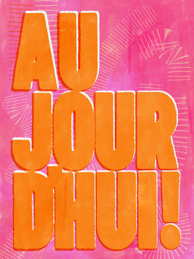 AUJOURD'HUI! Canvas Art