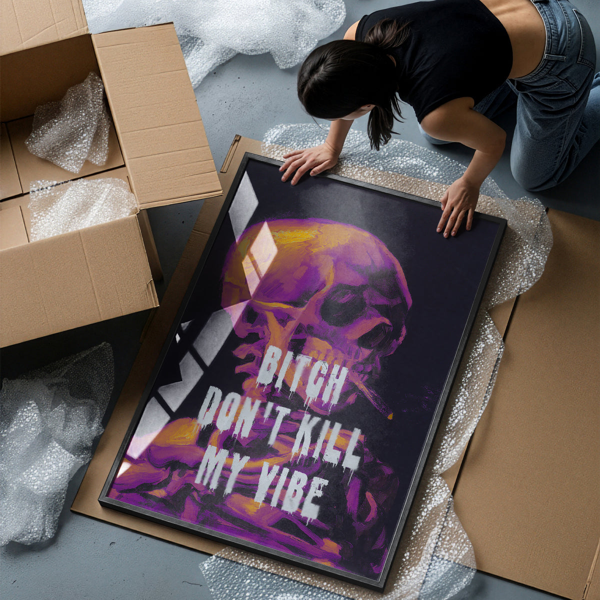 Bitch Don't Kill My Vibe Canvas Art