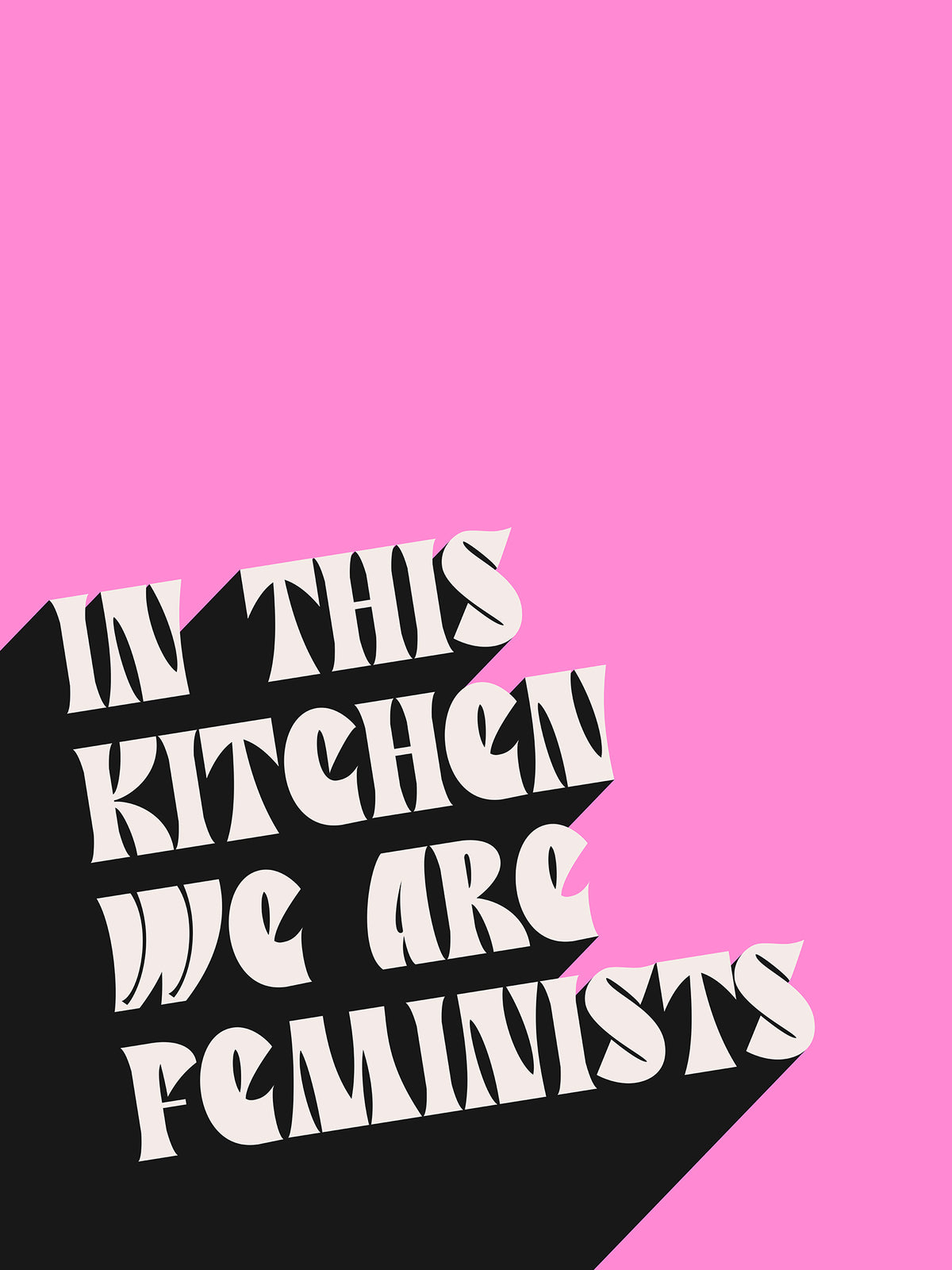 In This Kitchen We Are Feminists Canvas Art