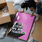 In This Kitchen We Are Feminists Canvas Art