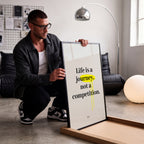 Life Is A Journey Not A Competition Canvas Art