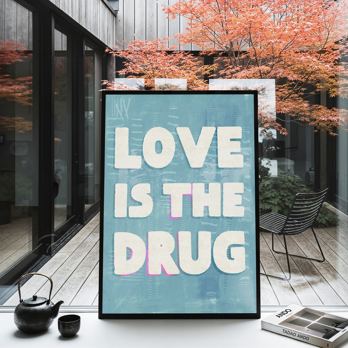 Love Is The Drug Canvas Art