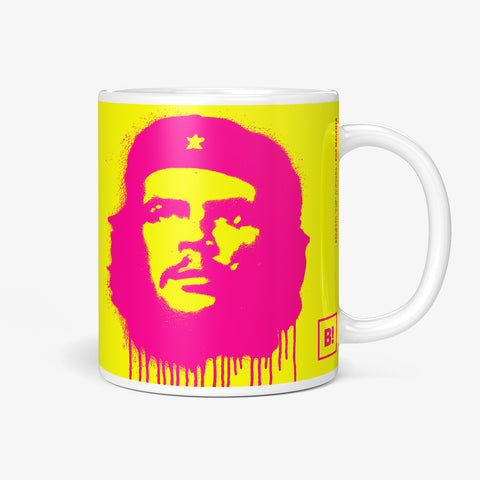 Be inspired by our "Ernesto Che Guevara" Pop Magenta Coffee Mug. Featuring a 11oz size with the handle on the right. 