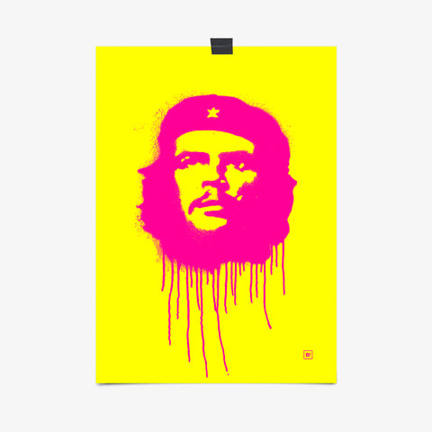 Be inspired by our pop magenta "Ernesto Che Guevara" art print! This artwork was printed using the giclée process on archival acid-free paper, capturing its timeless beauty in every detail.