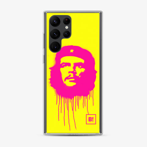 Binspired Ernesto "Che" Guevara - Pop Magenta - Samsung Galaxy s22 Ultra Clear Case