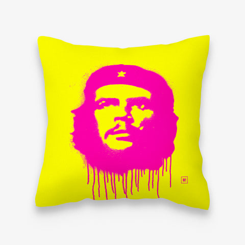 Binspired Ernesto "Che" Guevara - Pop Magenta - Square Pillow Cover